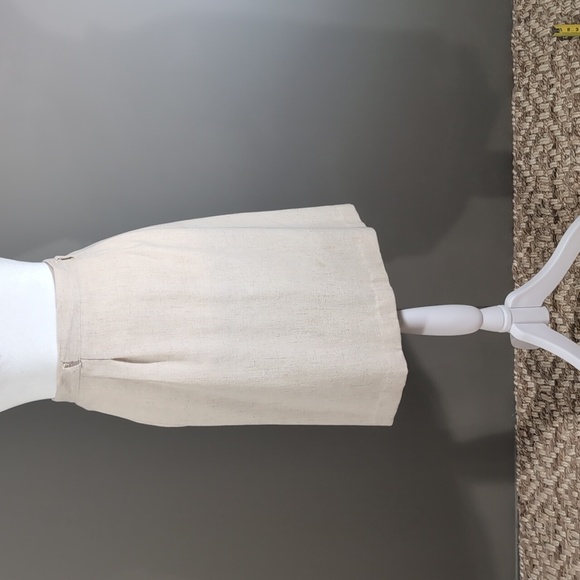 New Concepts Beige Wool Blend Mini Skirt - Picture 1 of 6